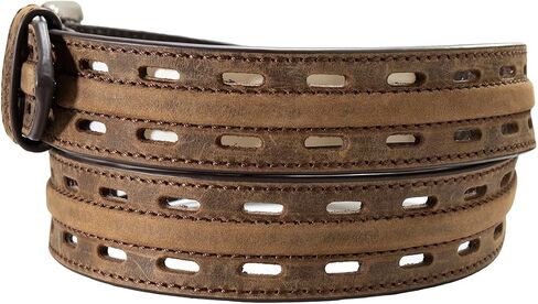 ARIAT Men's Double Hole Roller Buckle Work Leather Belt in Saudi Arabia