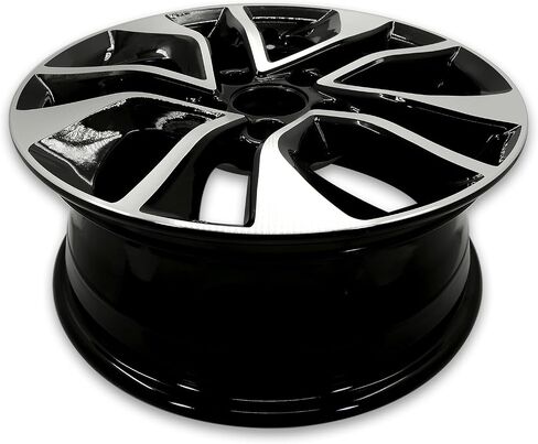 New Single 16" 16x6.5 Inch Alloy Wheel for 2013-2015 Honda Civic | OEM Design Replacement Rim | Machined Black | Direct Fit - OE Stock Specs | 64054 in Saudi Arabia