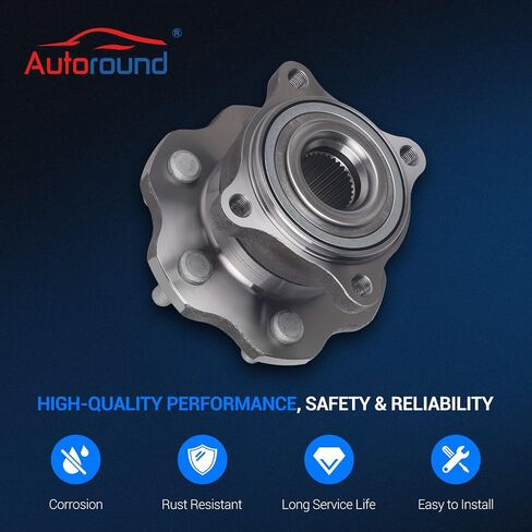 Autoround 541003 محمل العجلات الخلفية ومجموعة المحور متوافقة مع Nissan Armada 2005-2008، Pathfinder 2005-2012، 6 العروات in Saudi Arabia