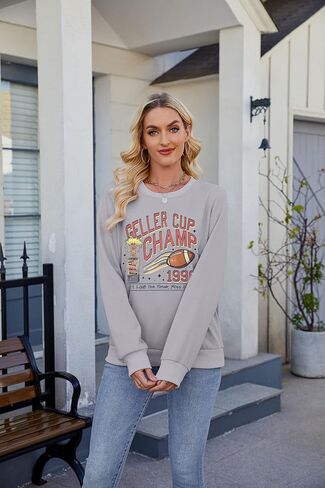 ASTANFY Thanksgiving Sweatshirt Women Cute Turkey Sweatshirts Funny Fall Turkey Face Pullover Thanksgiving Long Sleeve Shirt in Kuwait