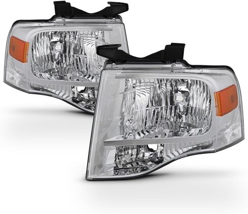 ACANII - For 2007-2014 Ford Expedition Headlights Driver + Passenger Side 07-14 Replacement Headlamps in Saudi Arabia