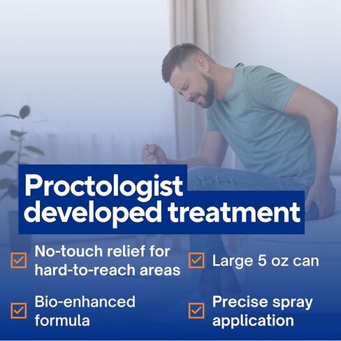 Doctor Butler's Hemorrhoid Spray - Hemorrhoid Treatment and Medicated Cleansing Solution with Witch Hazel and Aloe Vera to Help withDiscomfort, Itch Relief and Swelling* (3oz) in Kuwait