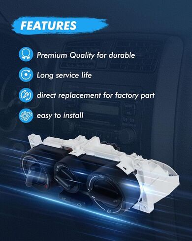 ECCPP 599-153 Climate Control module AC Heater Climate control Panel 2010 For VW Beetle Base 2.5L L5 - Gas,1999 For Volkswagen Beetle,2007 For Volkswagen Beetle,2009 For Volkswagen Beetle in Saudi Arabia