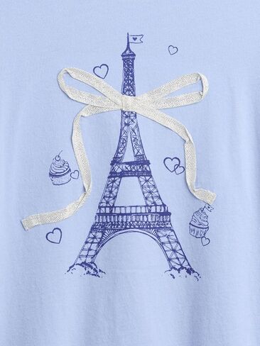 GAP Girls' Long Sleeve Elevated Graphic in Saudi Arabia