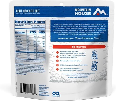 Mountain House Chicken & Mashed Potatoes | Freeze Dried Backpacking & Camping Food | 2 Servings | Gluten-Free in Kuwait