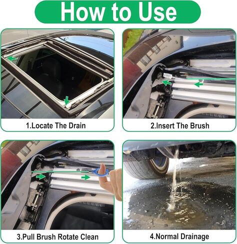1 Pack 78 Inch Flexible Tube Cleaning Tool, Car Sunroof Drain Cleaning Brushes for Car, Sewers, Windshields, Drain Hole in Saudi Arabia