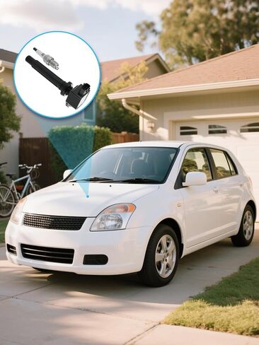 Set Of 4 UF562 Ignition Coil Pack & Iridium Spark Plugs For Suzuki SX4 2.0L 2007-2009 Grand Vitara 2.7L 2006-2008, Replace # 5C1785 33400-65J00 3340065J00 in Saudi Arabia