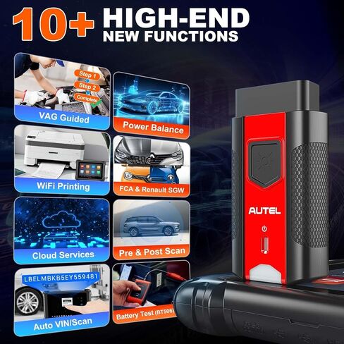 Autel MaxiSys MS906MAX Scan Tool, Upgraded MS906 PRO/ MK906 PRO/ MS906BT/ MK906BT/ MK908/ MP900BT Scanner, ECU Coding, 40+ Services, 3000+ Active Tests, All System Diagnostic Tool, VAG Guided, FCA SGW in Saudi Arabia