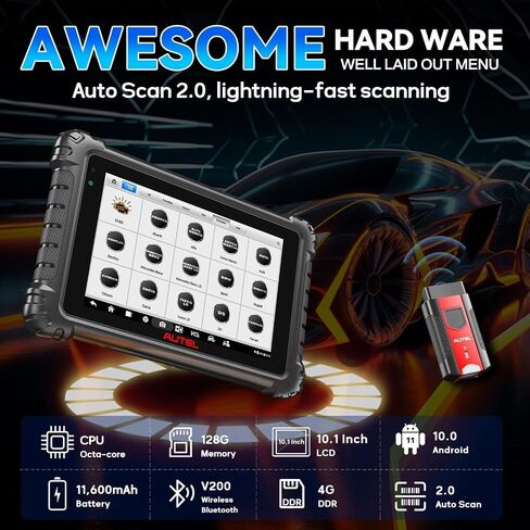 Autel MaxiSYS MS906MAX Scanner, 2025 MS906 MAX Up of MS906PRO MS906BT MK906 MP900BT MK900, ECU Coding, Bidirectional 3k+ Test, 40+ Service, All System Diagnostic, CAN FD DoIP, Auto Scan 2.0 VAG Guided in Saudi Arabia