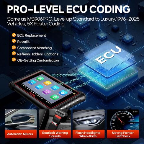الماسح الضوئي Autel MaxiPRO MP900TS يصل إلى MS906 PRO MS906TS MP900BT MK900-TS TPMS أداة تشخيص البرمجة مثل اختبار MS906 Pro TS ثنائي الاتجاه CAN FD&DOIP 40+ Service FCA SGW in Saudi Arabia