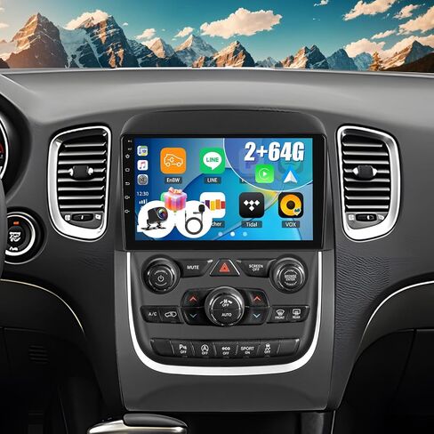 [2+64G] Amprime Android 13 Car Stereo لـ Dodge Durango 2014-2020 مع Carplay و Android Auto ، راديو سيارة تعمل باللمس 9 بوصة مع Radio FM/RDS HIFI EQ WIFI GPS Dual USB+كاميرا احتياطية in Kuwait