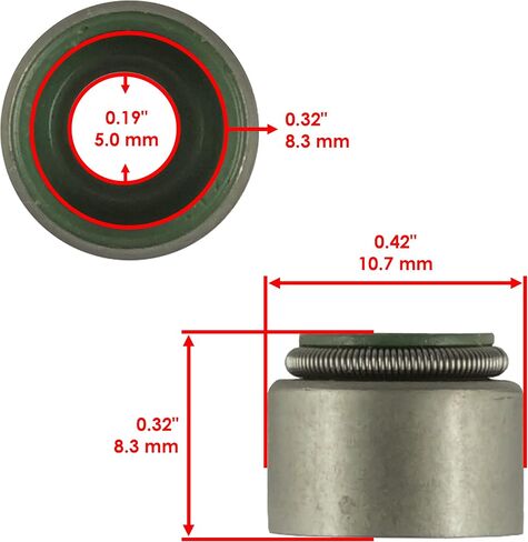 Caltric 2X Valve Stem Seal Compatible with Honda Foreman 500 TRX500 2005-2009 2011-2019 in Saudi Arabia