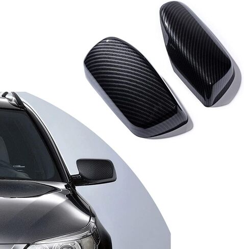 Astra Depot Left Right Carbon Fiber Door Wing Side Rear View Mirror Cover Cap Compatible with BMW 2014-2018 F10 F11 F18 5-Series LCI F07 5-Series GT in Saudi Arabia