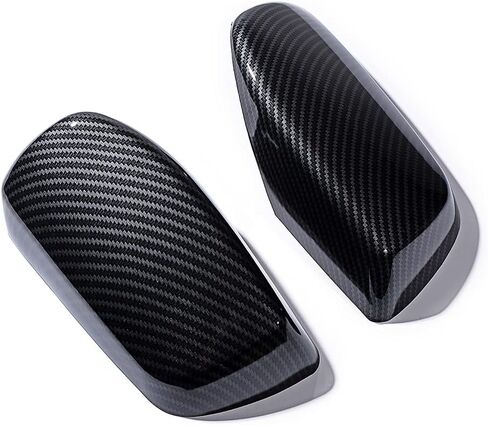 Astra Depot Left Right Carbon Fiber Door Wing Side Rear View Mirror Cover Cap Compatible with BMW 2014-2018 F10 F11 F18 5-Series LCI F07 5-Series GT in Saudi Arabia