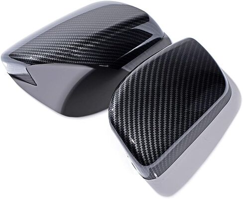 Astra Depot Left Right Carbon Fiber Door Wing Side Rear View Mirror Cover Cap Compatible with BMW 2014-2018 F10 F11 F18 5-Series LCI F07 5-Series GT in Saudi Arabia