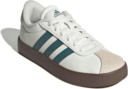 adidas Vl Court 3.0 Lace-Up Sneaker, White/Dark Blue/Better Scarlet, 5 US Unisex Big Kid in Saudi Arabia