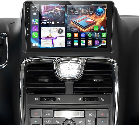 [2 + 64g] ل Dodge Grand Caravan 2011-2020 و Chrysler Grand Voyager 2011-2015 Android Stereo - 9 بوصات شاشة DSP Audio - Carplay اللاسلكي و Android Auto و WiFi و GPS + Canbus + Camera Backup Camera in Kuwait