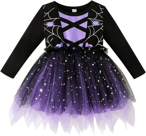LYSMuch 18M-10Y Toddler Girls Tulle Dresses Long Sleeve Tutu Outfits Clothes in Saudi Arabia