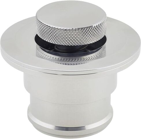 Speedway Motors Billet Aluminum Fuel Filler Neck w/Pop-Up Gas Cap - Sleek & Simple Flush Mount Design - Easy Installation - Non-Vented Cap - 2.5" Diameter, 1.5" Hose Connection in Saudi Arabia