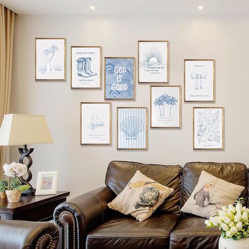 Morris Wall Paintings poster Set of 9, Vintage Rabbit Fox Starry Sky Bee Butterfly Dragonfly Poster Prints, Botanical Nature Floral Canvas Wall Decor Paintings for Living Room Bedroom Bathroom 10x8 In in Saudi Arabia