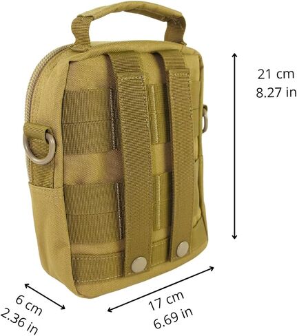 BARRERA warriors- Small Sling bag, Fanny pack for men, Mini Crossbody bag, Mini cross body fanny pack, Handbag Adjustable Bag, MOLLE shoulder bag, small tactical sling bag. (BLACK) in Saudi Arabia