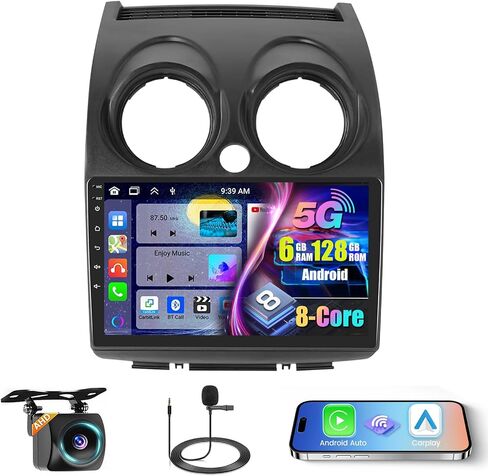 Car Stereo Radio for Nissan Rogue Sport Qashqai 2008 2009 2010 2011 2012 2013 with Wireless Carplay Android Auto, 4+64G 9 inch Thouch Screen Bluetooth Radio with GPS WiFi AHD Backup Camera 32EQ in Saudi Arabia