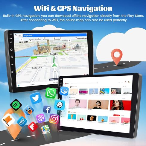Car Stereo Radio for Nissan Rogue Sport Qashqai 2008 2009 2010 2011 2012 2013 with Wireless Carplay Android Auto, 4+64G 9 inch Thouch Screen Bluetooth Radio with GPS WiFi AHD Backup Camera 32EQ in Saudi Arabia