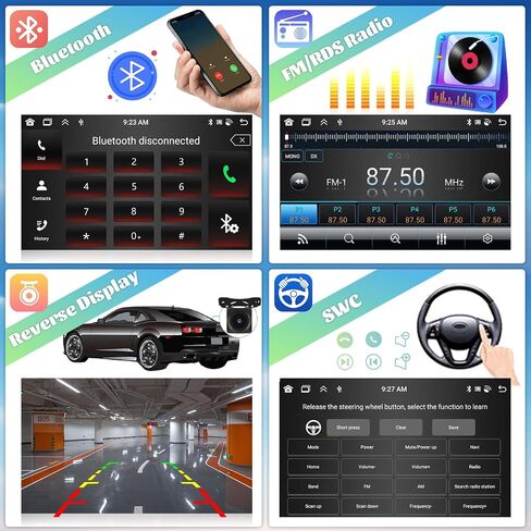 Car Stereo Radio for Nissan Rogue Sport Qashqai 2008 2009 2010 2011 2012 2013 with Wireless Carplay Android Auto, 4+64G 9 inch Thouch Screen Bluetooth Radio with GPS WiFi AHD Backup Camera 32EQ in Saudi Arabia