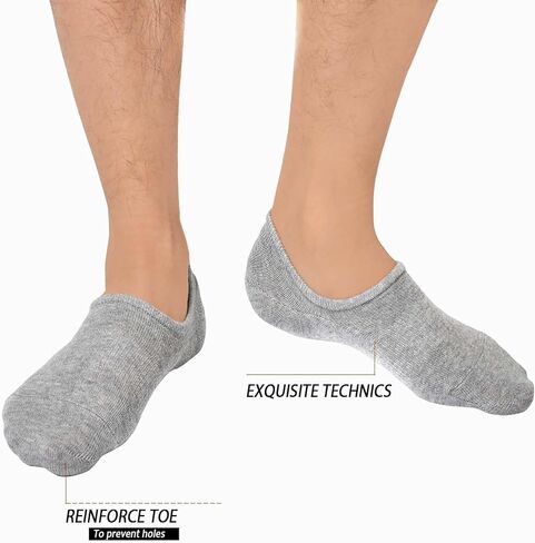 Men No Show Socks Low Cut Ankle Sock Men Short Socks Casual Thin Cotton Non Slip Sock 5 Pairs in Saudi Arabia