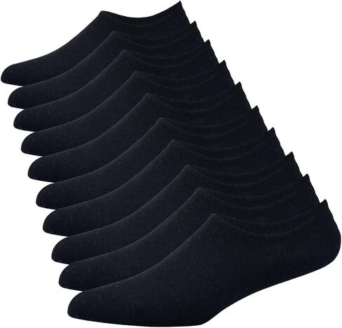 Men No Show Socks Low Cut Ankle Sock Men Short Socks Casual Thin Cotton Non Slip Sock 5 Pairs in Saudi Arabia
