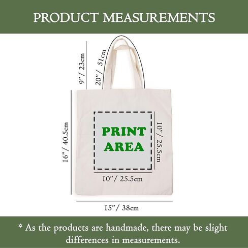 Custom Tote Bag in Bulk, Pack of 10/25/50/100/250 | Promotional Tote Bags with Custom Logo, Text or Image | 100% Cotton Tote Bags for Business Promotional Items in Saudi Arabia