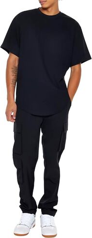 Forever 21 Men's Slim-fit Drawstring Cargo Joggers in Saudi Arabia