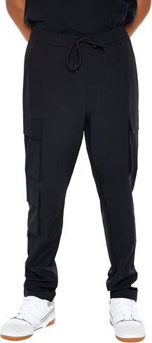 Forever 21 Men's Slim-fit Drawstring Cargo Joggers in Saudi Arabia