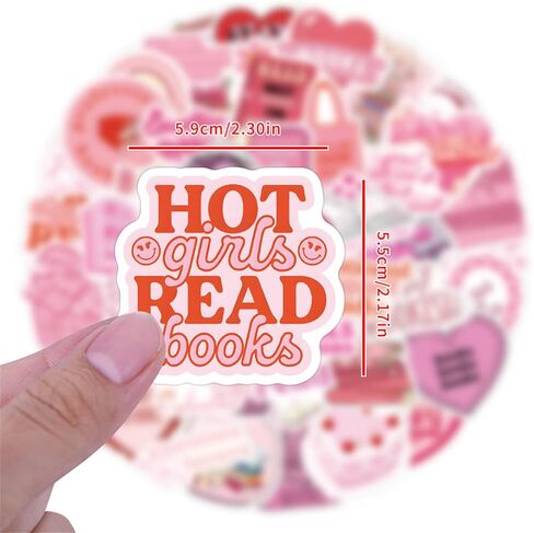 60PCS Book Stickers for Kindle,Romance Bookish Stickers for Water Bottle Laptop Ebook Scrapbook,Smutty Book Accessories Bookish Gifts for Adults Teens Girls in Kuwait
