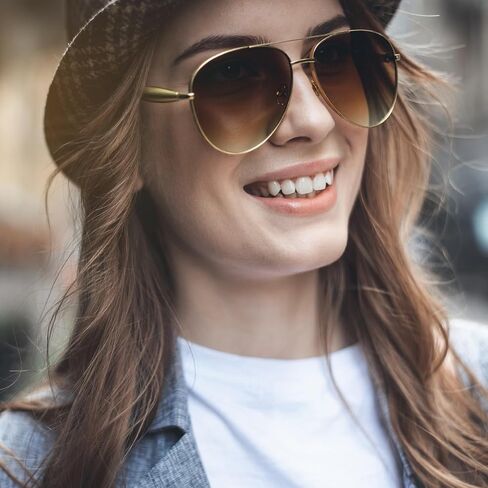 3 Pack Oversized Aviator Sunglasses for Women Men 70s Vintage Trendy Gold Frame and Arms UV Protection Sun Glasses in Saudi Arabia