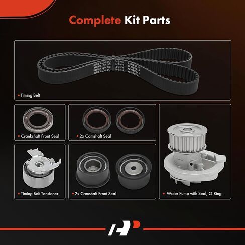 A-Premium Engine Timing Belt Kit with Water Pump Compatible with Chevrolet LUV 1998 & Isuzu Amigo 1998-2000, Rodeo 1998-2003, Rodeo Sport 2001-2003 - DOHC L4 2.2L in Saudi Arabia
