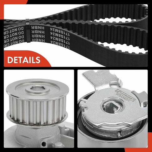 A-Premium Engine Timing Belt Kit with Water Pump Compatible with Chevrolet LUV 1998 & Isuzu Amigo 1998-2000, Rodeo 1998-2003, Rodeo Sport 2001-2003 - DOHC L4 2.2L in Saudi Arabia