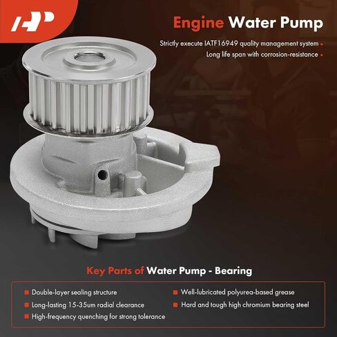 A-Premium Engine Timing Belt Kit with Water Pump Compatible with Chevrolet LUV 1998 & Isuzu Amigo 1998-2000, Rodeo 1998-2003, Rodeo Sport 2001-2003 - DOHC L4 2.2L in Saudi Arabia