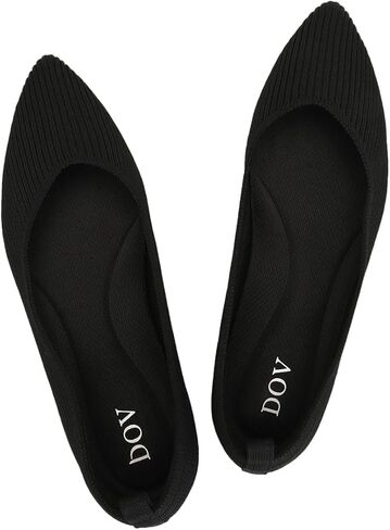 Bealin Womens Flats Dressy Pointed Toe Knit Ballet Shoes Confortable Women Soft Flats Shoes Slip On Loafer Shoes in Kuwait