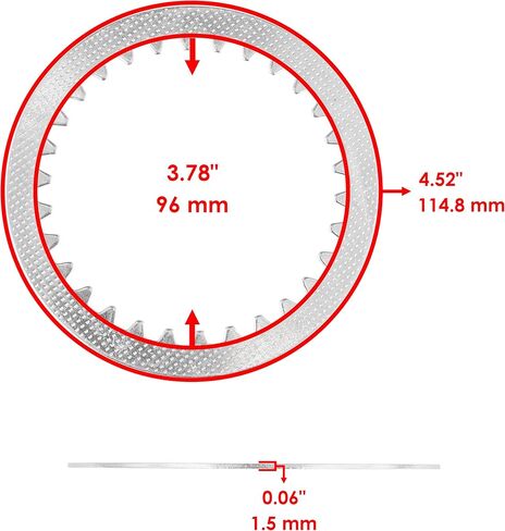 Caltric Clutch Friction Plates Compatible with Suzuki LT230S Quadsport 230 1985-1988 After NO104361 in Saudi Arabia