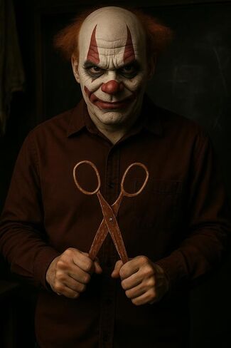 Nicky Bigs Novelties Giant Fake Scissors Prop 13.5" Rusty Brown Plastic Clown Zombie Teacher Costume Accessory Halloween Cosplay Theater Ribbon Cutting Gag Joke in Saudi Arabia