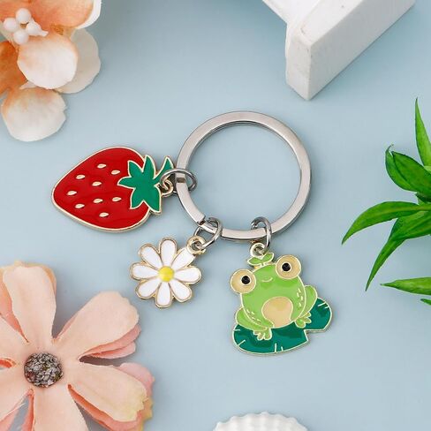 Inspirational Gifts for Women Cute Frog Themed Gift Funny Keychain Accessories Gift Card Cheer Up Emotional Support Motivational Positive Unique Birthday Gifts for Daughter Friend Coworker Bestie in Saudi Arabia