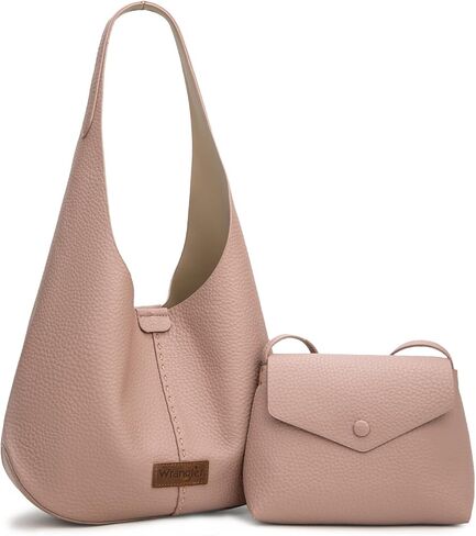 Wrangler Hobo Bag Purse for Women 2PCS Set, Slouchy Shoulder Handbags with Small Crossbody Bag in Saudi Arabia