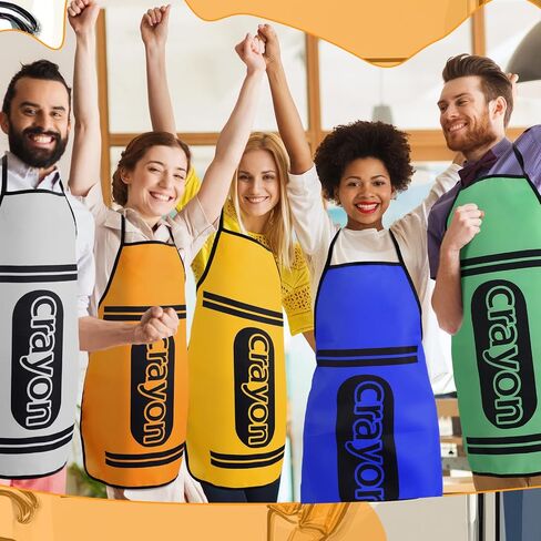 Liitrsh 12 Pcs Group Halloween Crayon Apron Adults Bulk Color Crayon Costumes Set for Dress Outfit Fancy Halloween Family Cosplay in Saudi Arabia