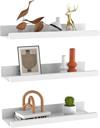 Floating Shelves for Wall Magnetic Attachment/Adhesive/Hole Punching/Three Installation Methods Perfectly Suited to Your Bedroom, Kitchen, Or Living Room Set of 3 Black in Saudi Arabia