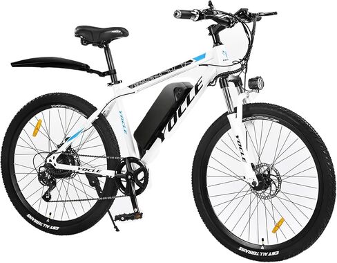 دراجة كهربائية YOCLE للبالغين مع بطارية قابلة للإزالة بقدرة 288 وات 36 فولت 8 أمبير في الساعة، 40 ميلًا و20 ميلاً في الساعة مع محرك بدون فرشاة 350 وات، دراجة كهربائية بإطار سميك 26 بوصة خفيفة الوزن، 7 سرعات، فرامل قرصية مزدوجة in Kuwait