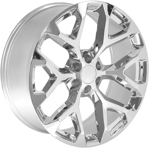 OE Wheels CV98B 24 Inch Rim Fits Silverado 1500 Snowflake Style 6x139.7 24x10 Chrome - Hollander 5668 (1) in Saudi Arabia