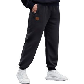 Men's Winter Fleece Joggers Sherpa Lined Sweatpants Active Running Outdoor Pants S-XXL in Kuwait