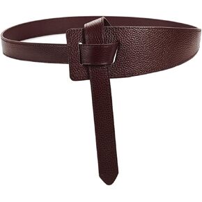 Women's Wide Belt for Long Outfits Genuine Leather Wrap Cinch Coffee and Brown Size:27-35.5 Inches in Saudi Arabia