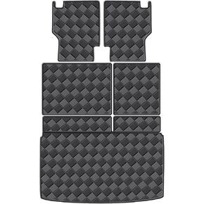 Cargo Mat for 2018-2025 Ford Expedition Max/Lincoln Navigator L 8 Seats(2nd Row Bench Seat) Trunk Mat & 2ND+3RD Row Rear Backrest Mat, All Weather Rear Cargo Liner Back Seat Cover Protector in Kuwait